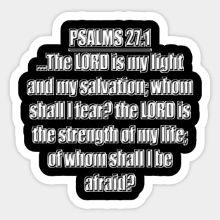 Psalm 27:1 Sticker